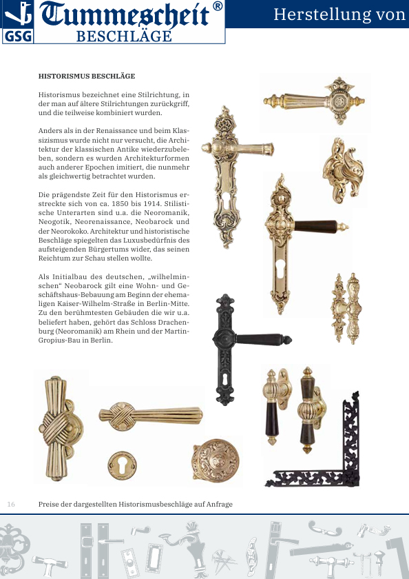 Historismus Beschläge